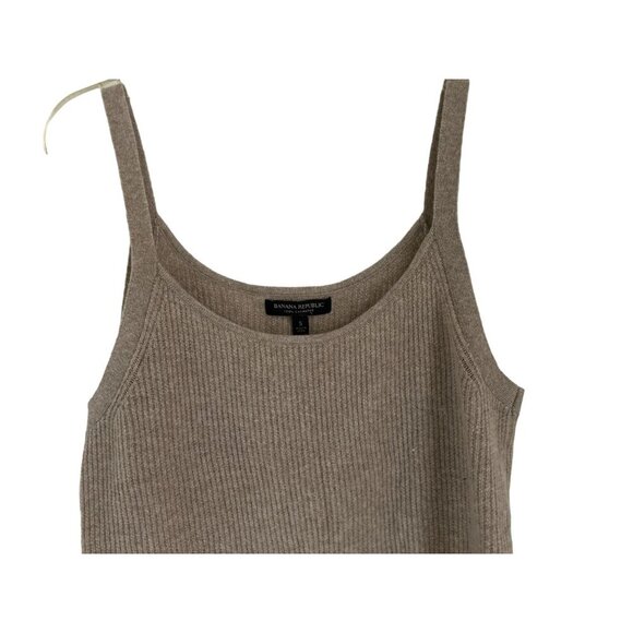 Banana Republic Knitted Cashmere Top Beige Size Small - Picture 5 of 5